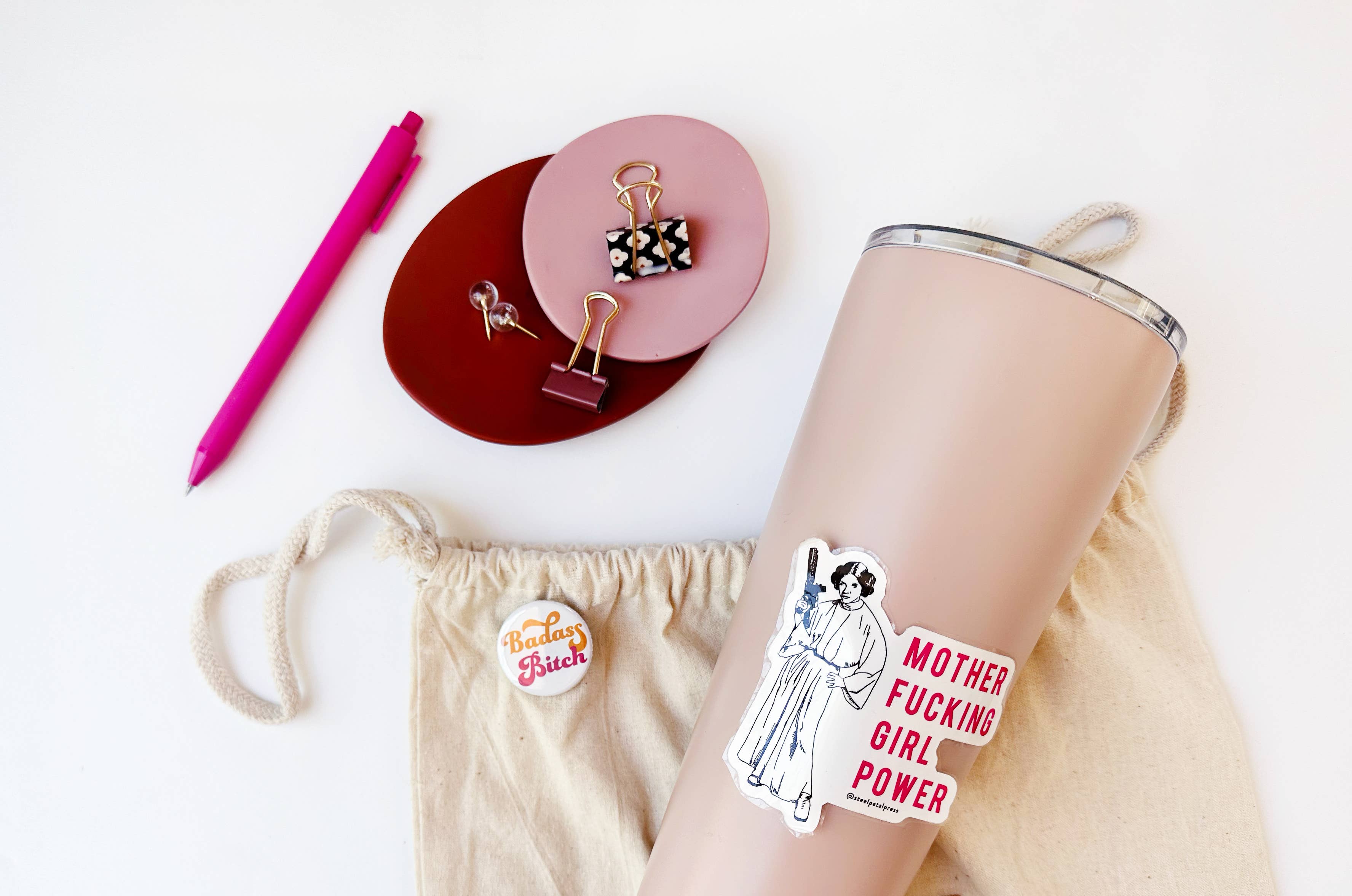 Badass Bitch 1.25" Round Button