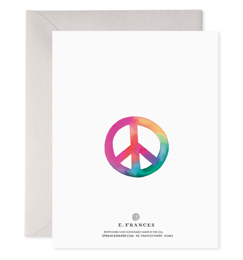 It's Simple. Peace & Love Card (Boxed Set of 6)