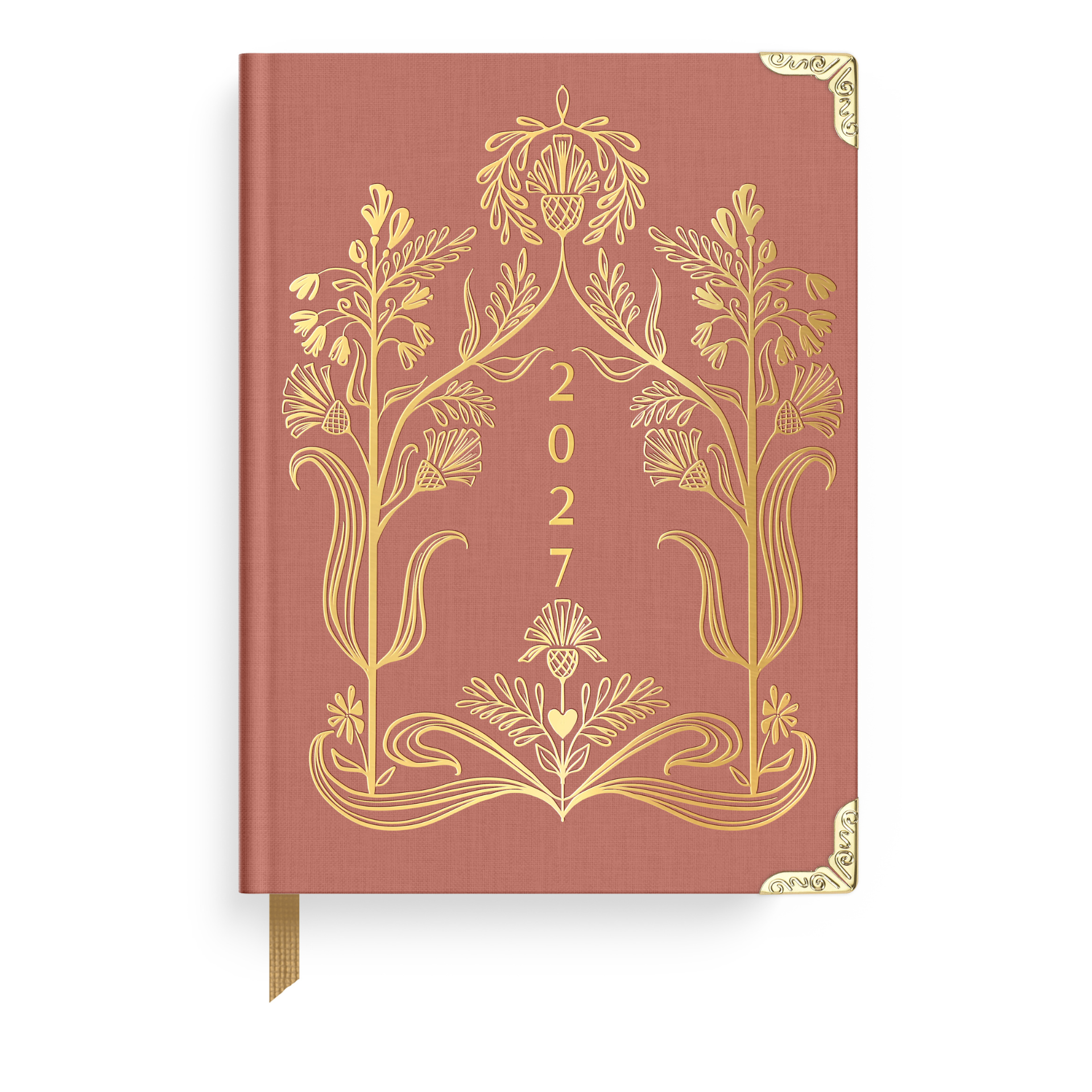 2027 Golden Thistle 12-Month Planner