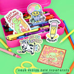 Artsy Fartsy Cow Vinyl Sticker