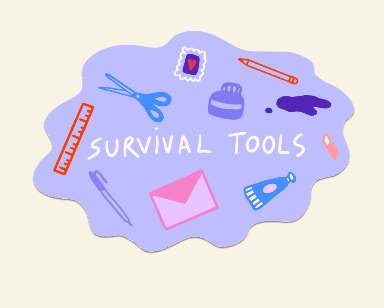 Survival Tools Sticker