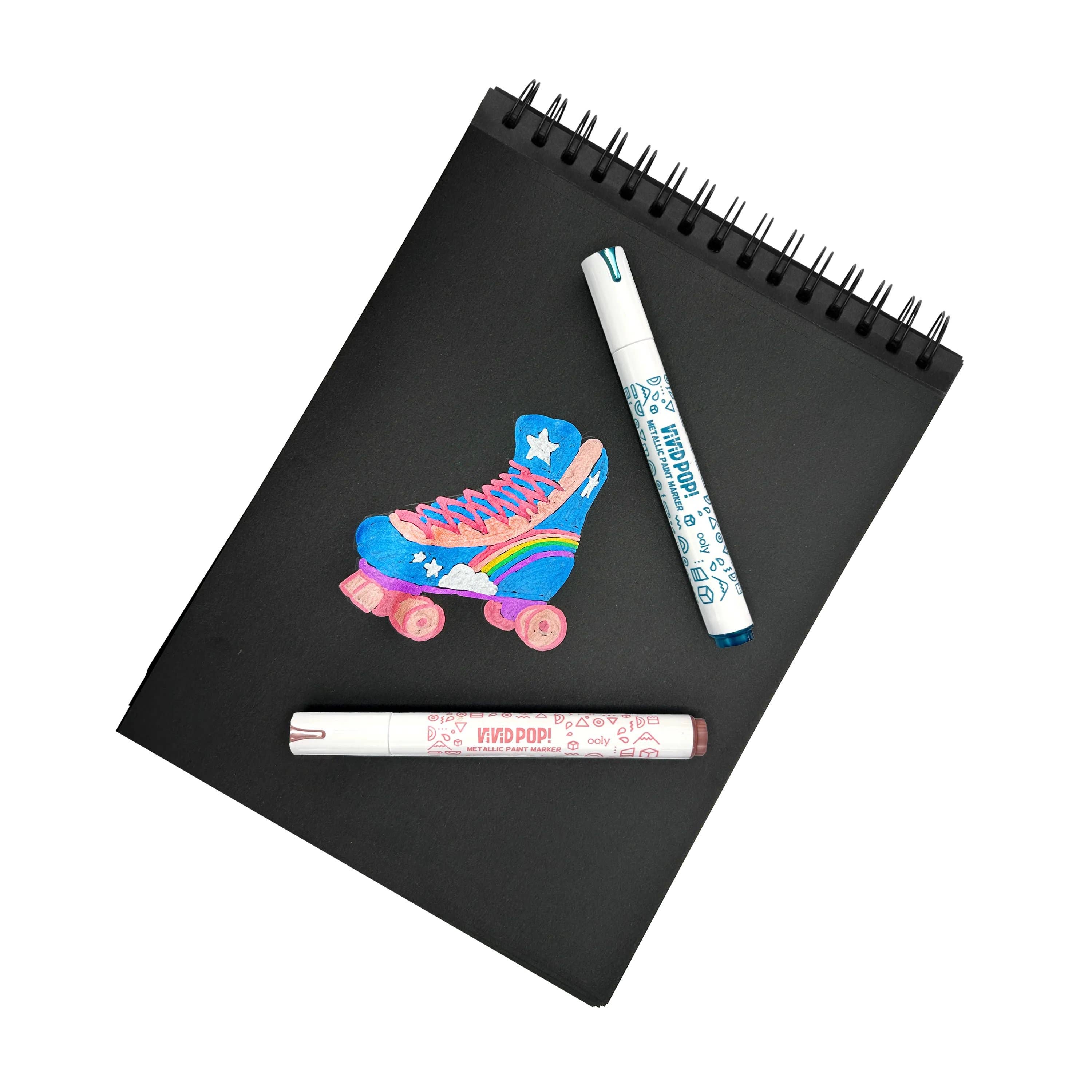 Vivid Pop! Water-Based Paint Markers: Metallic
