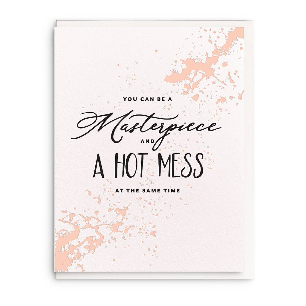 Masterpiece Letterpress Encouragement Card