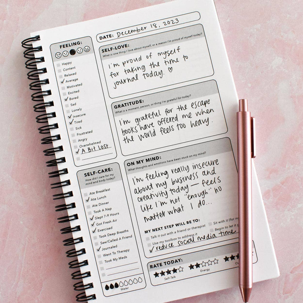 Water Yourself Mental Health Journal | Undated