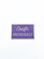 Craft Enthusiast Vintage Style Embroidered Iron On Patch