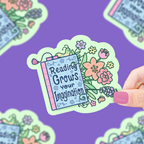 Reading Grows Your Imagination Vinyl Sticker