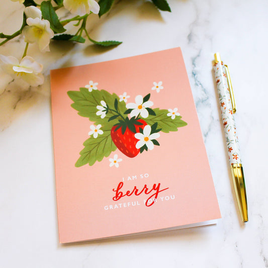 Berry Grateful Card