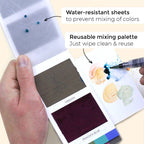 Original Colorsheets - 16 Watercolors | Handmade | Portable