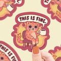This Is Fine Meme Sticker