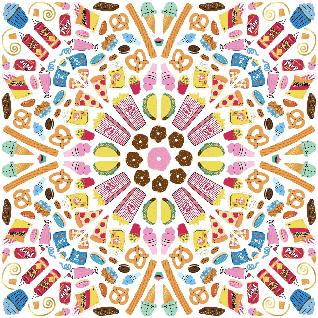 Jammin' Junk Food Sticker Burst