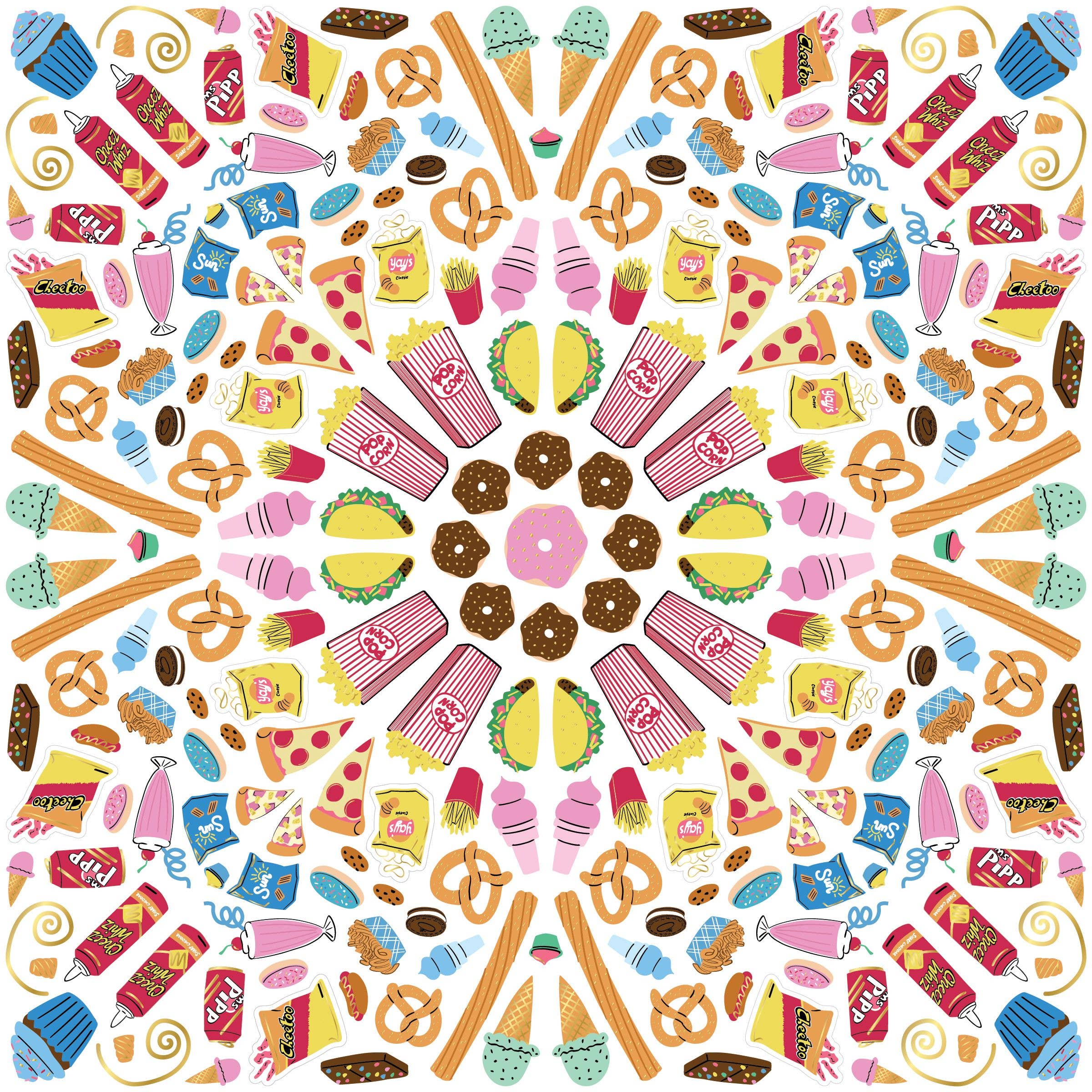 Jammin' Junk Food Sticker Burst