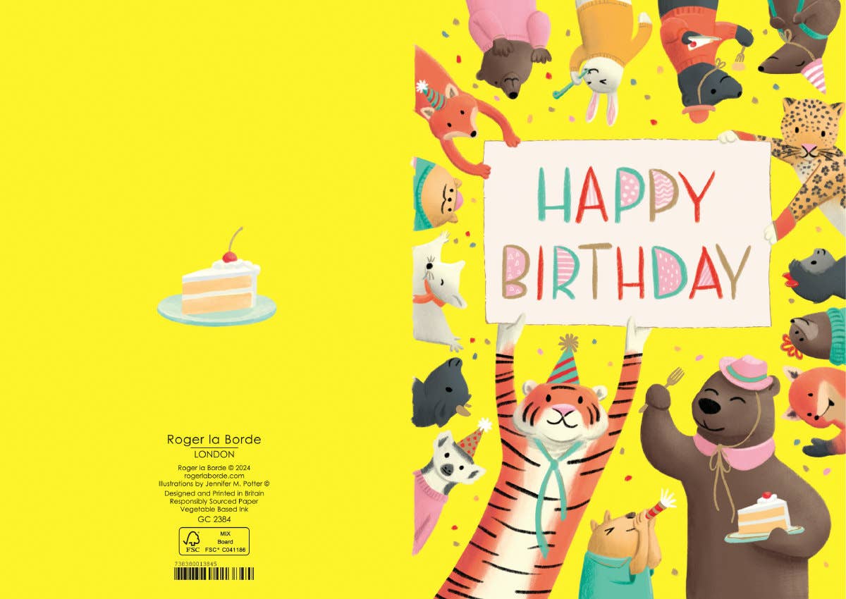 Party Animals Birthday card