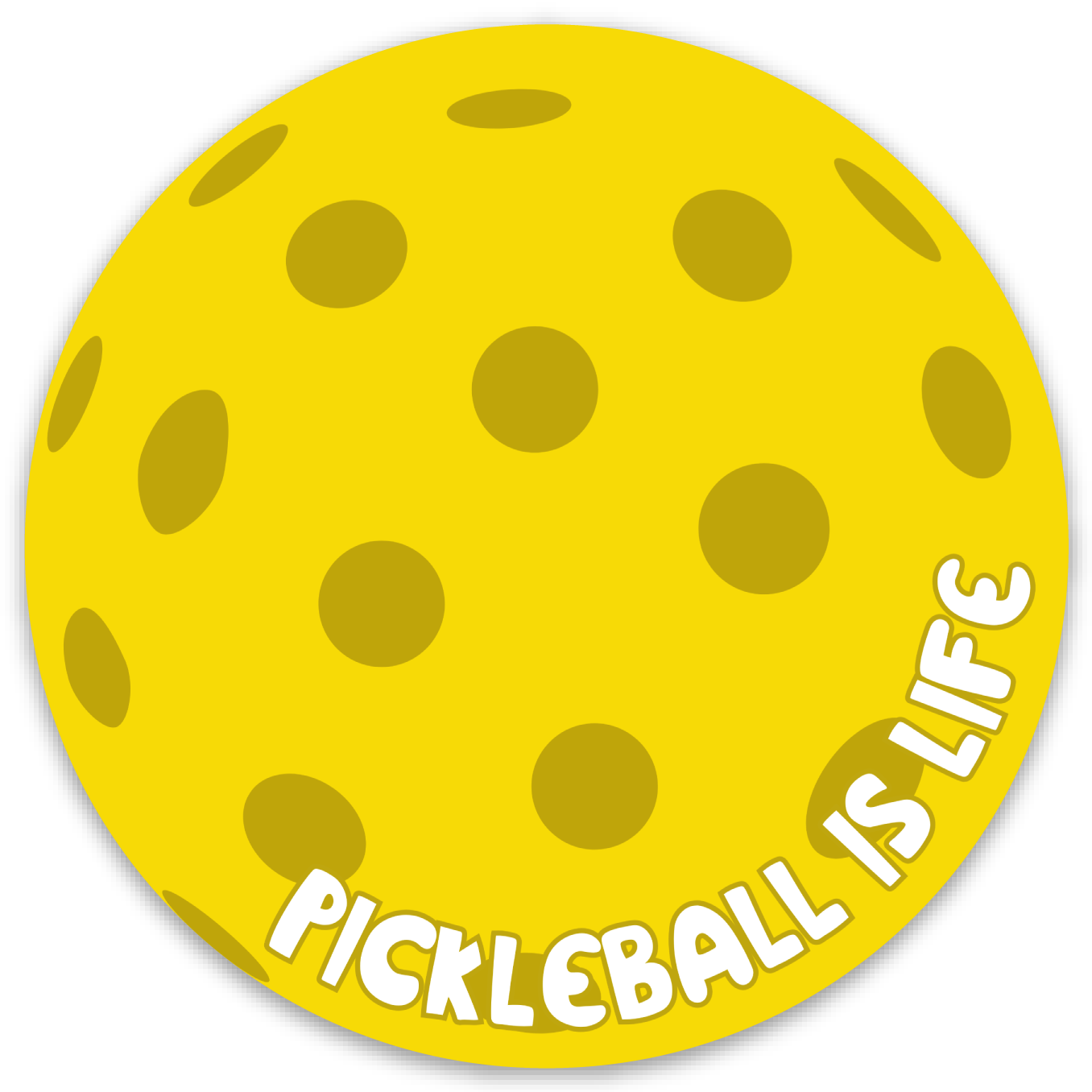 Pickleball Ball Sticker