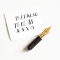 Fountain Pen Nib - Cursive Italic BB