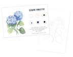 Hydrangea Flower Watercolor Painting Art Kit