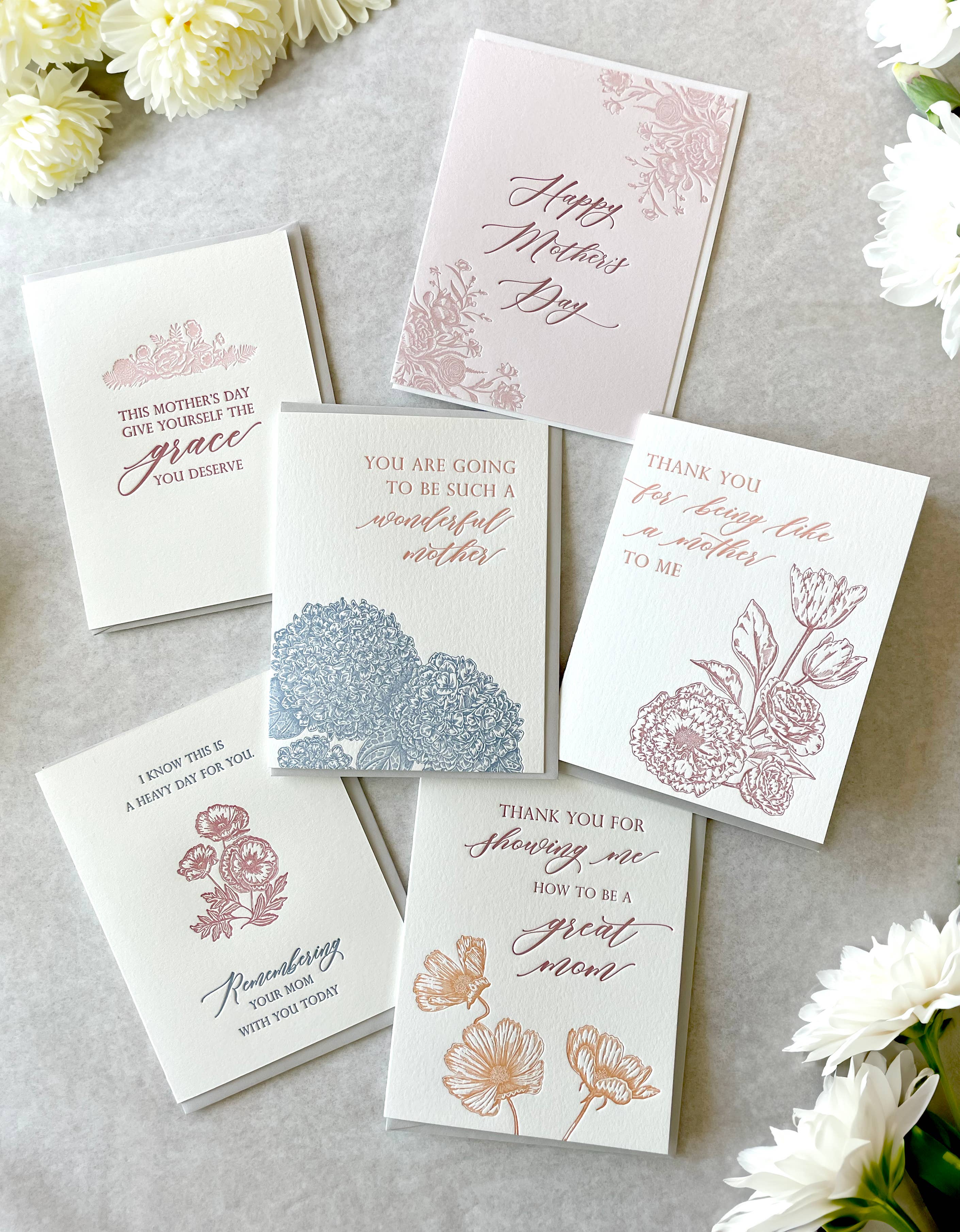 Remembering Your Mom With You Today Letterpress Card