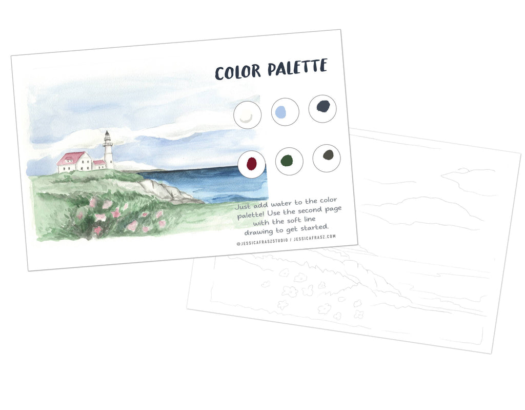 Lighthouse Landscape Painting Art Kit