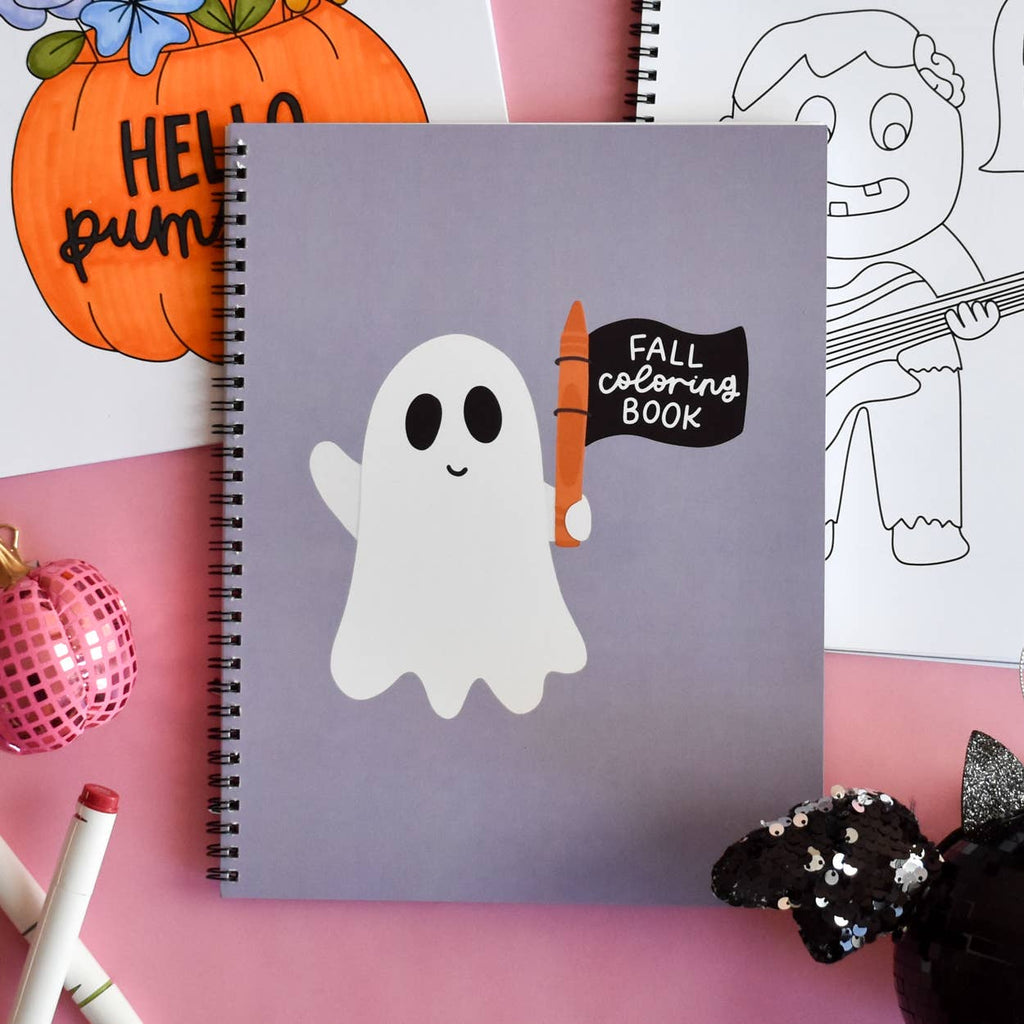 Fall Coloring Book | Halloween and Ghosts