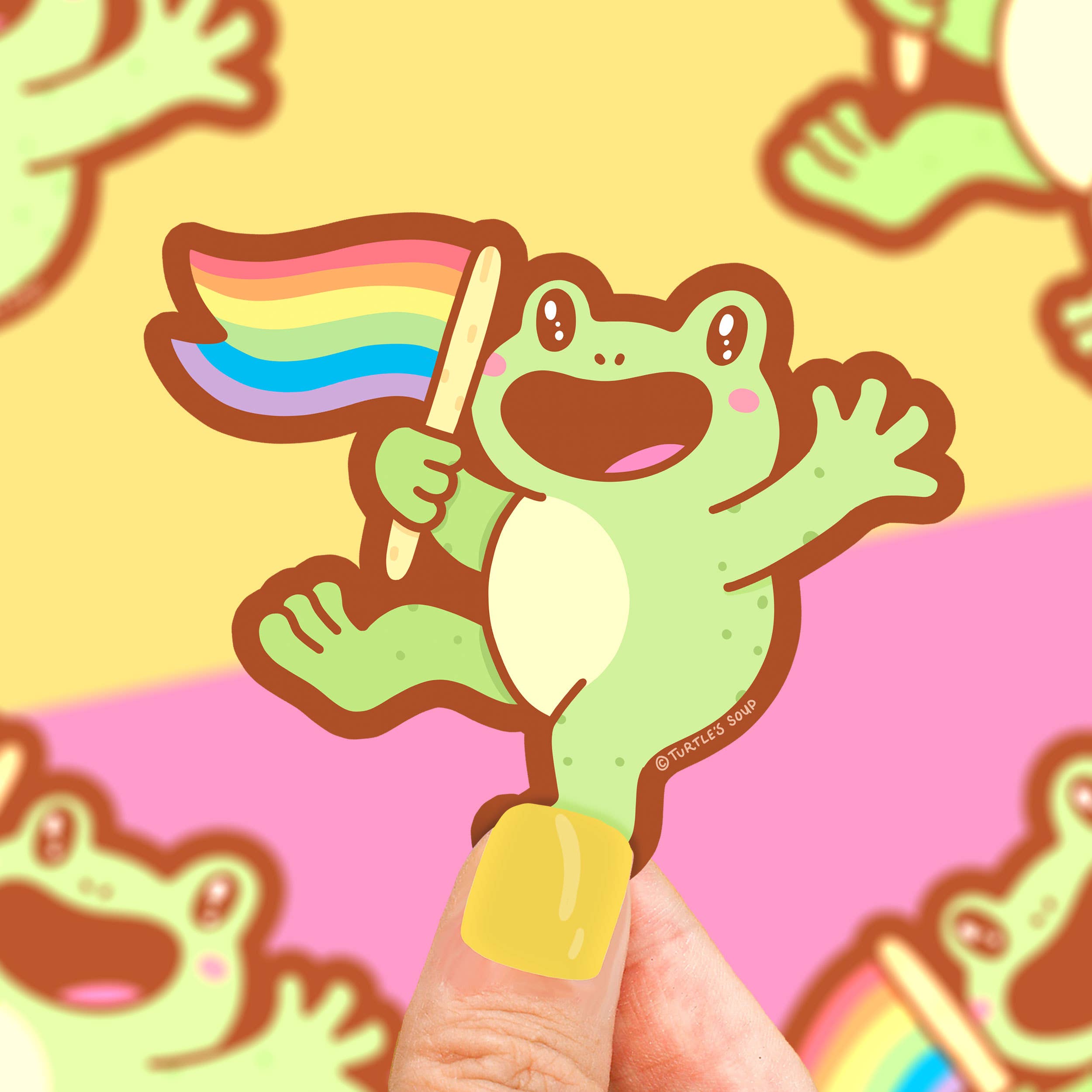 Rainbow Flag Frog