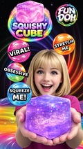 Fun Doh Sparkle Squishy Cube