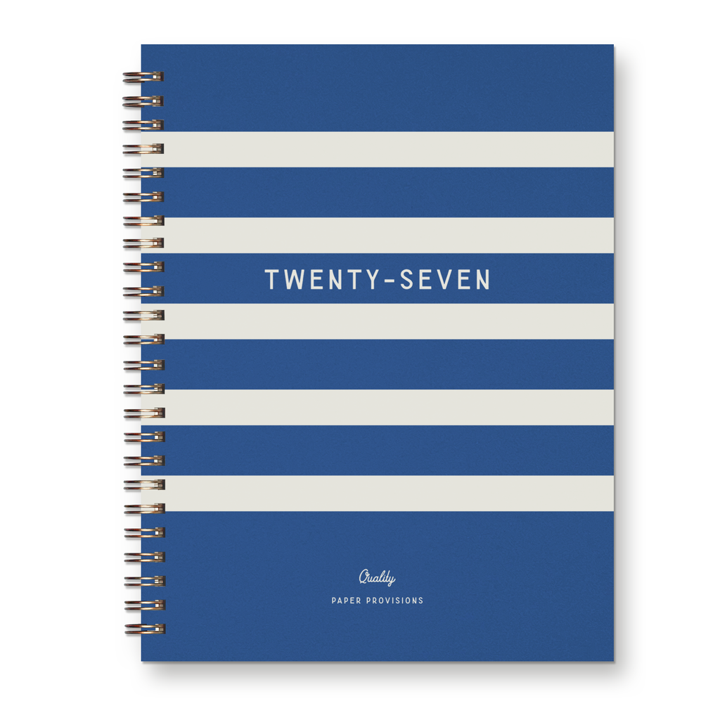 2027 Horizontal Striped Dated Planner : Calendar Year