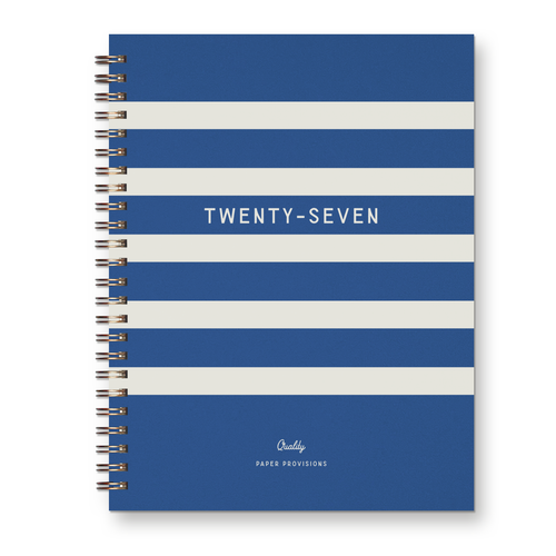 2027 Horizontal Striped Dated Planner : Calendar Year