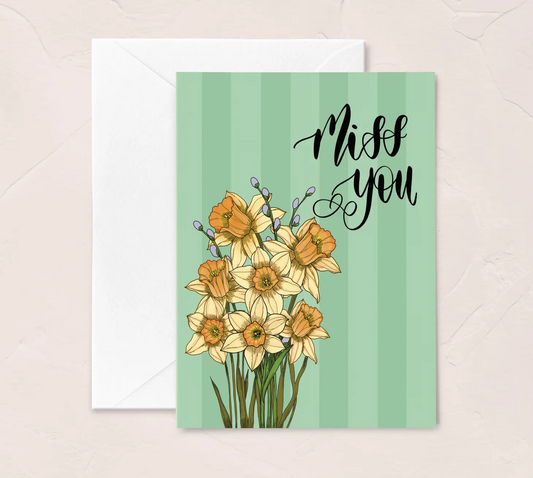 Miss You Greeting Card