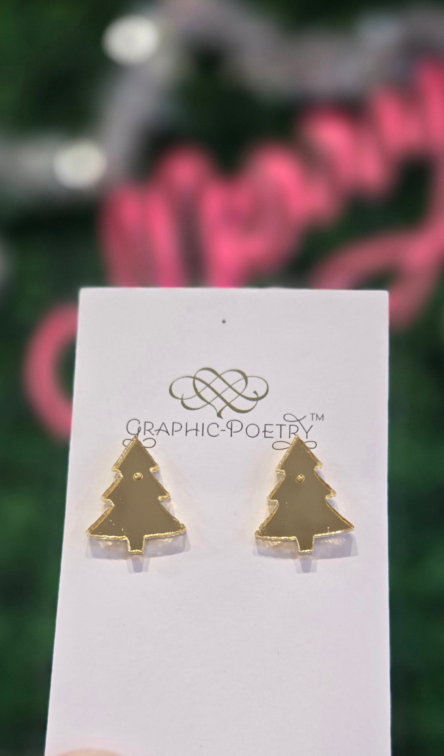 Gold Tree Earrings