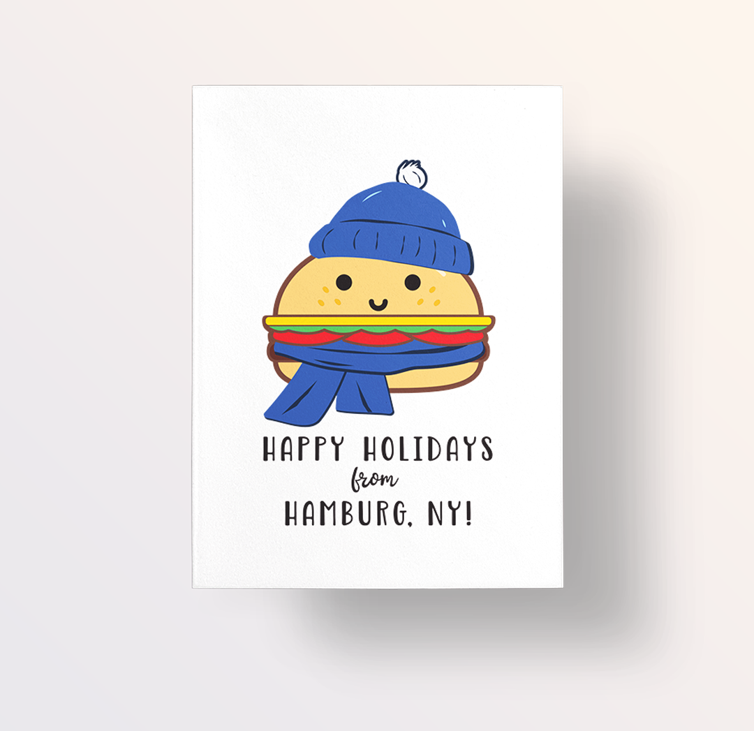 Happy Holidays from Hamburg(er) (set of 6 cards)