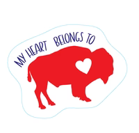 My Heart Belongs to Buffalo Sticker