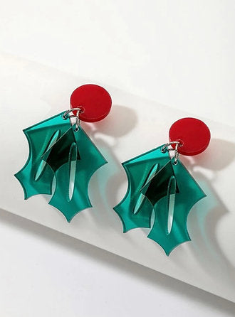 Holly Leaf Earrings