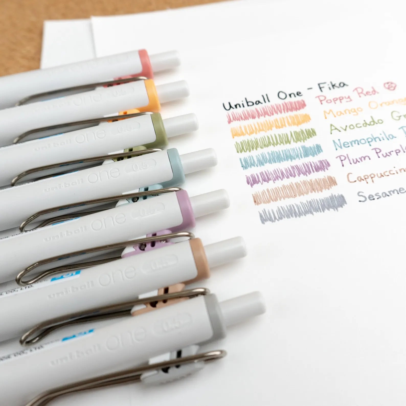 uni-ball One Gel Pen .5mm- Limited Edition Fika Colors