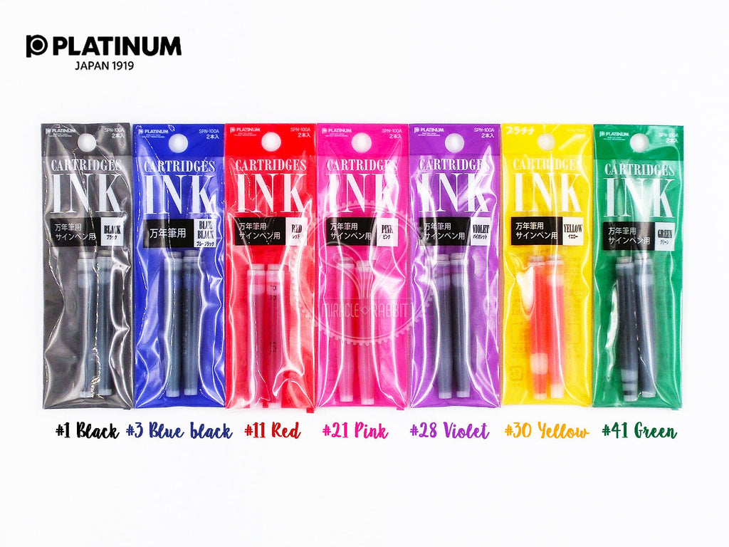 Platinum Pen Writing Material Ink Cartridge Refills