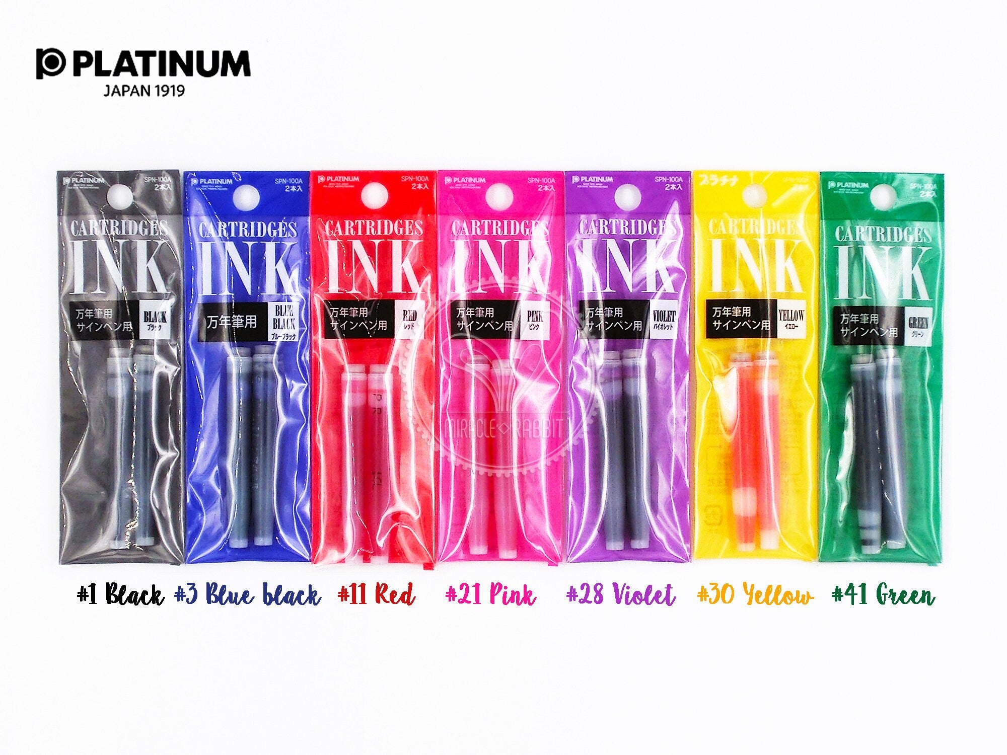 Platinum Pen Writing Material Ink Cartridge Refills