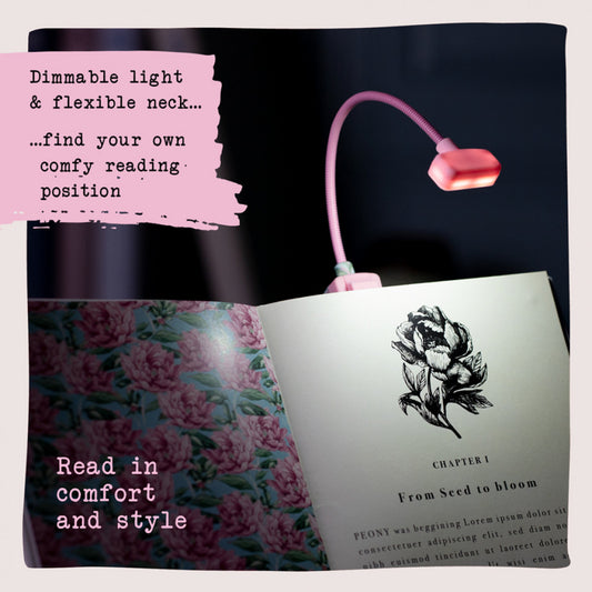 Book Lover's Reading Light- Dark Moth