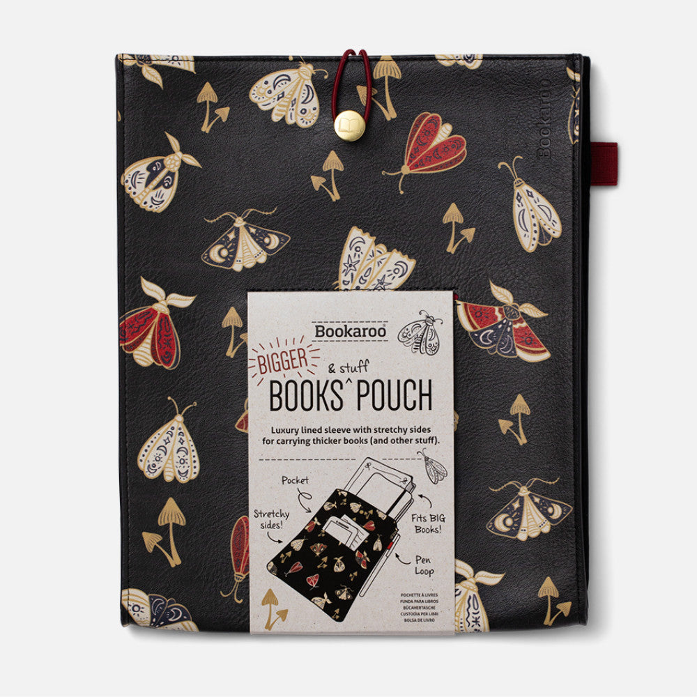 Bookaroo Books & Stuff Pouch- Dark Moth