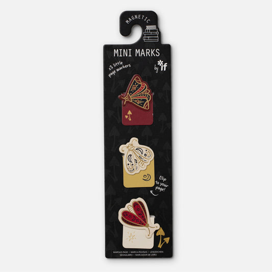Mini-Marks Magnetic Bookmarks- Dark Moth