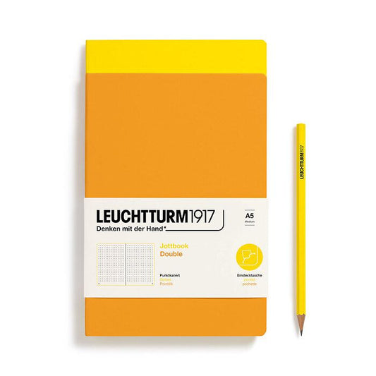 Leuchtturm1917 Jotbook Duo- Lemon and Rising Sun Dotted