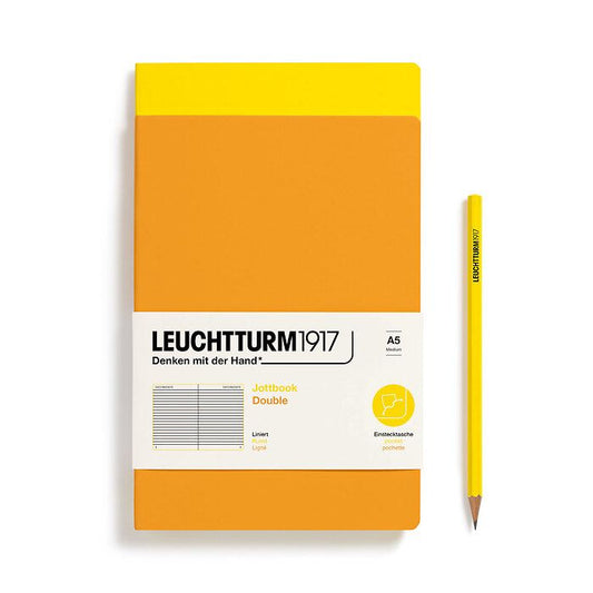 Leuchtturm1917 Jotbook Duo- Lemon and Rising Sun Ruled