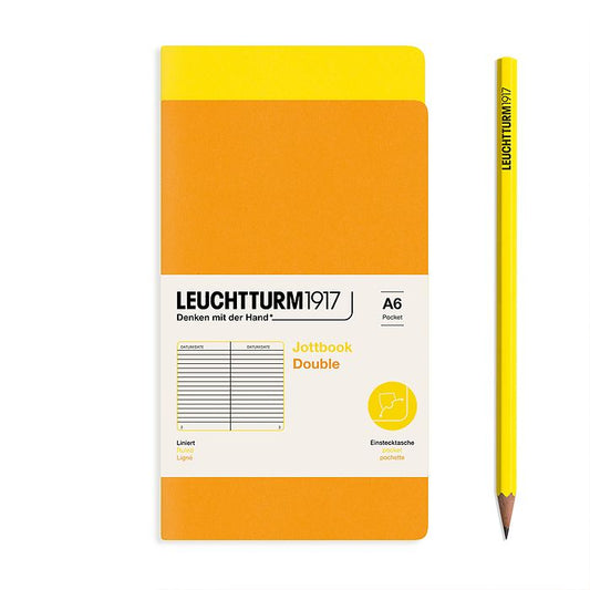 Leuchtturm1917 Pocket Jotbook Duo-  Lemon and Rising Sun Ruled