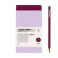 A6 Pocket Jottbook Double -  Lilac / Port Red Ruled Leuchtturm1917