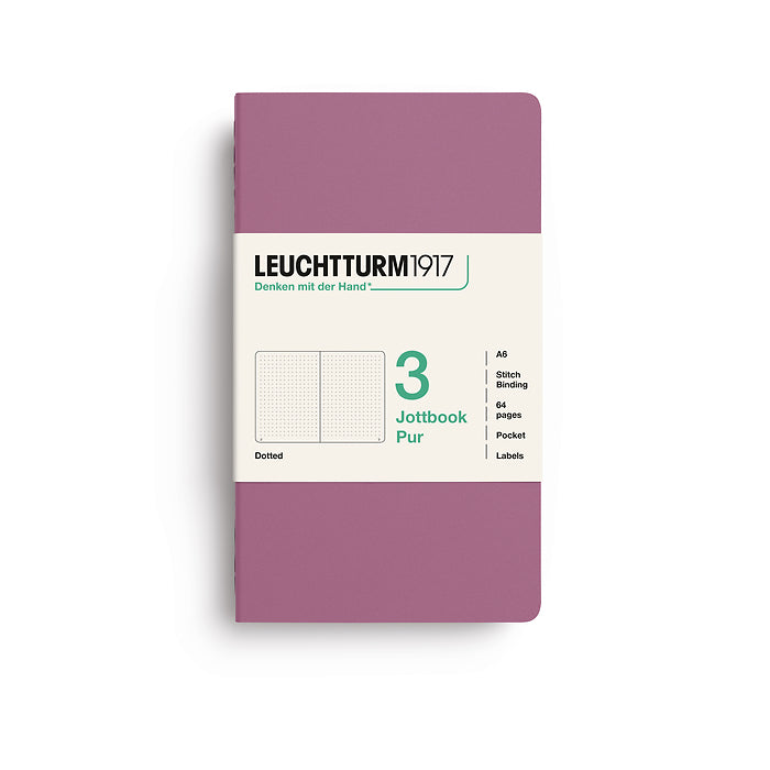 A6 Jottbook Pur - Dusty Rose - Dotted