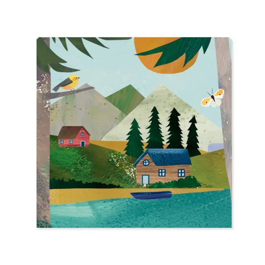 Mountain Lake Pop-up Card