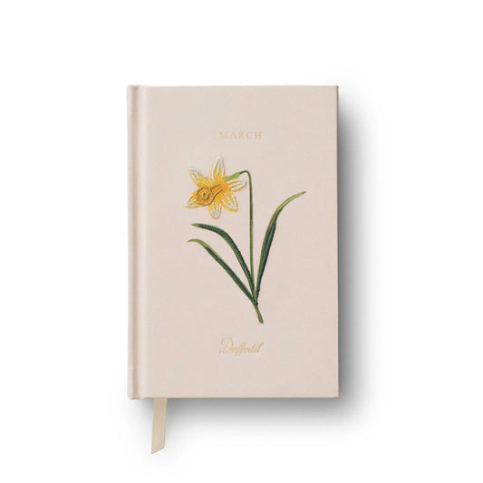 March Birth Month Mini Embroidered Journal