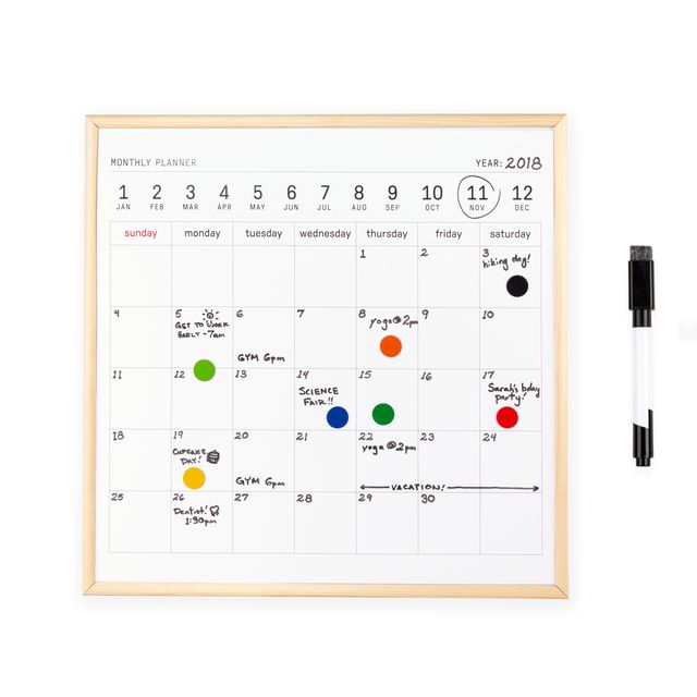White Board Calendar