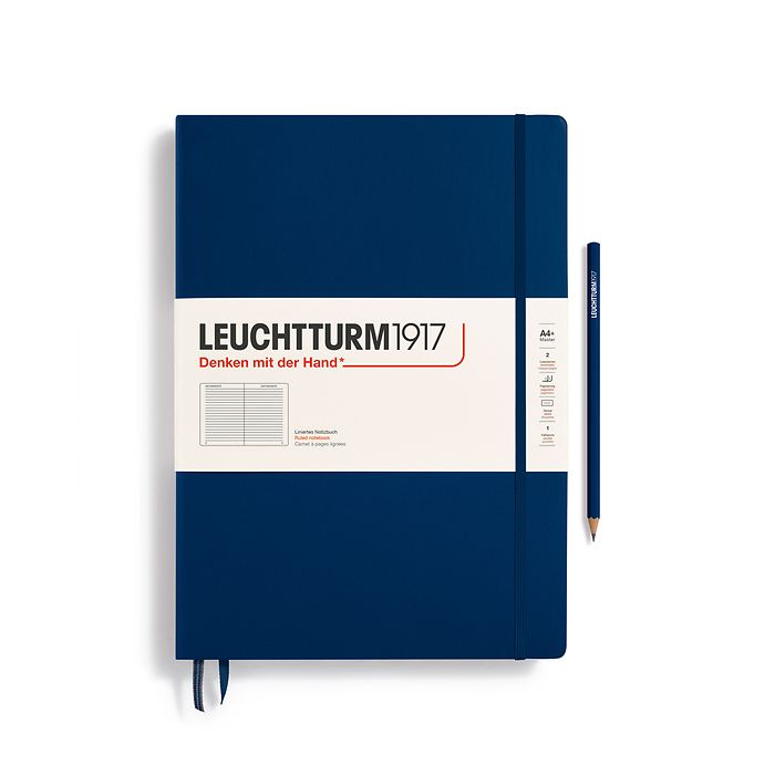 Leuchtturm1917 Master Slim Notebook- Navy Ruled