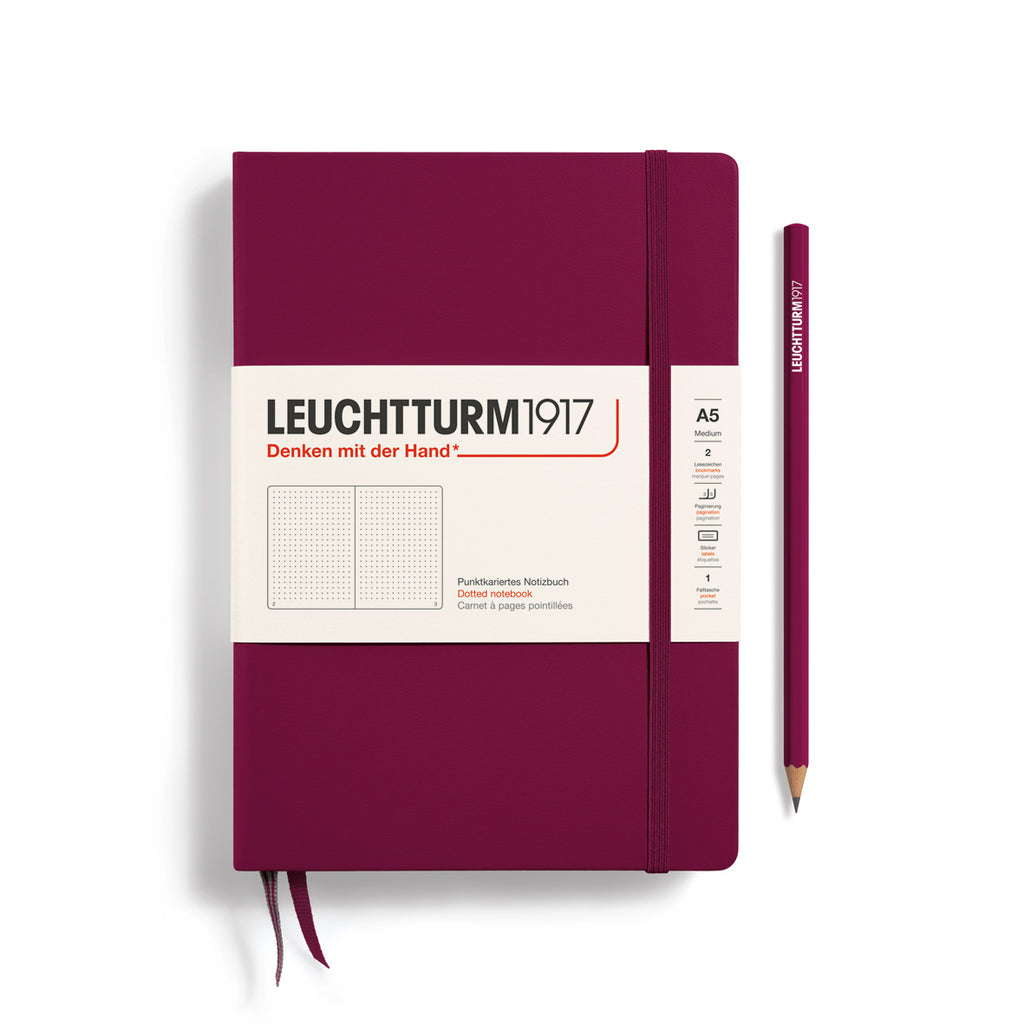 Leuchtturm1917 Medium Notebook - Port Red Dotted