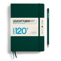 Leuchtturm1917 Medium Notebook - 120G Edition - Forest Green Plain