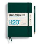 Leuchtturm1917 Medium Notebook - 120G Edition - Forest Green Plain