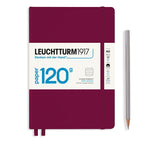 Leuchtturm1917 Medium Notebook - 120G Edition - Port Red Ruled